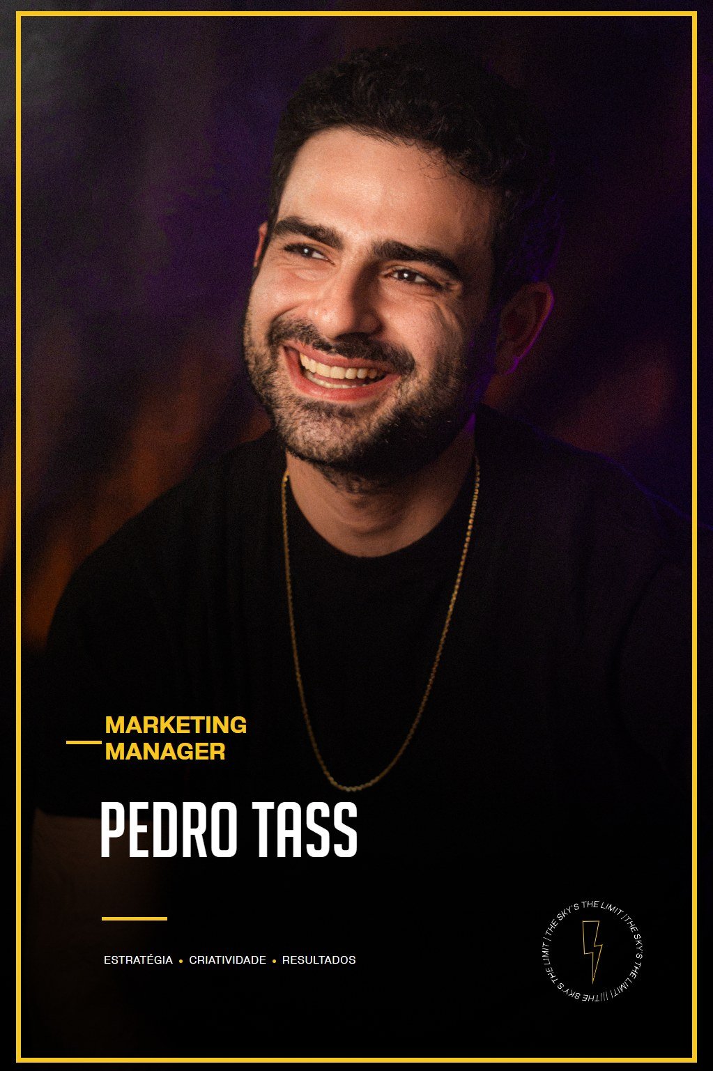 Pedro Tass — Marketing Manager